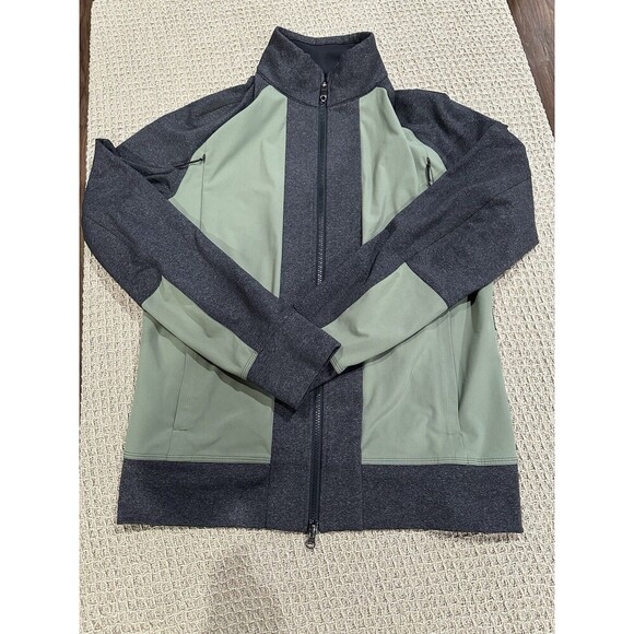 Men's Lululemon Tactic Jacket Heathered Black / Pomelo Size M - Picture 2 of 7